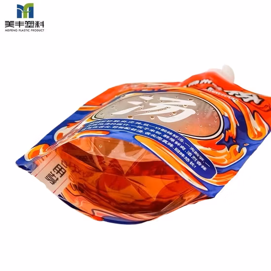 Wholesale Eco-Friendly Food Grade Juice Yogurt Packaging Stand up Spout Pouch for Packaging Liquid Food Plastic Bag Pouch