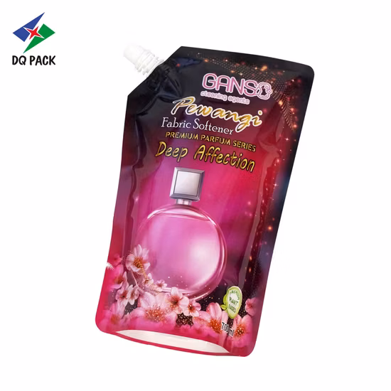 Dqpack Custom Matte Plastic Packaging Stand up Spout Bags Customized Stand up Pouch with Spout for Liquid Plastic Bag