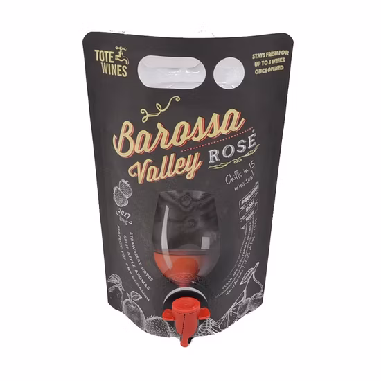 Custom Printing Bag in Box Aseptic Liquid Packaging Pouch 2L 3L 5L Wine Bag with Spout Tap