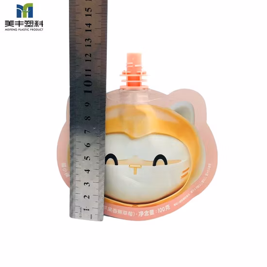 Customization Body Scrub Lotion Cosmetic Containers Plastic Packaging Liquid Bag Spout Pouch